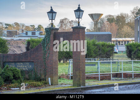 Princess Royal Barracks, home of the Royal Logistic Corps (also called Deepcut Barracks) in Deepcut, Surrey, UK Stock Photo