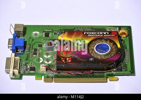 Graphic video card Foxconn Nvidia Stock Photo