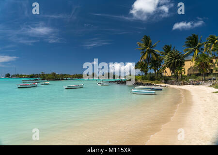 Grand Baie Beach, Grand Baie, Mauritius, Afrika,  | Grand Baie Beach,  Grand Baie,, Mauritius, Africa Stock Photo