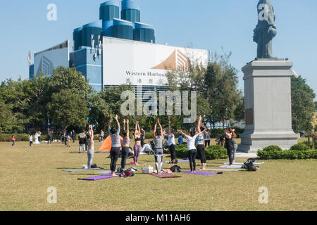 Hong Kong -  Sun Yat-Sen Memorial Park in Sai Ying pun Stock Photo