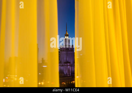 Palace of Culture and Science, Warsaw, Poland. Stock Photo