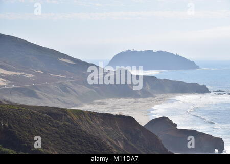 Point Sur State Historic Park and Light Station Stock Photo