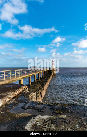 Amble Pier Amble Northumberland England Stock Photo - Alamy