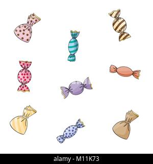 Candy sticker vector. Stock Vector