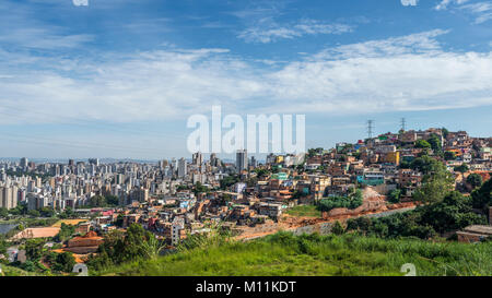 Cityscape of Belo Horizonte, meaning Beautiful Horizon, is the sixth largest city in Brazil Stock Photo