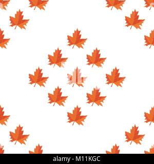 Autumn foliage in different colors on white background Stock Vector