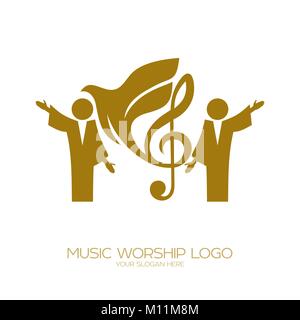 Music logo. Christian symbols. Worshiping God Stock Vector Image & Art ...