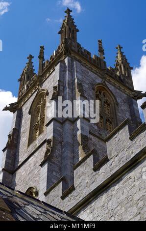 St Michael's All Angles Church, Heavitree Parish, Wonford, Exeter, Devon, UK. Ecclesiastical Victorian Gothic Architecture. Summer, 2015. Stock Photo