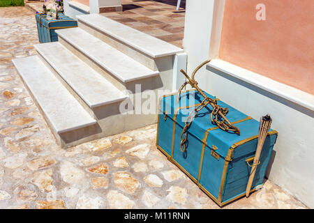 luxury villa exterior with beautiful decoration Stock Photo