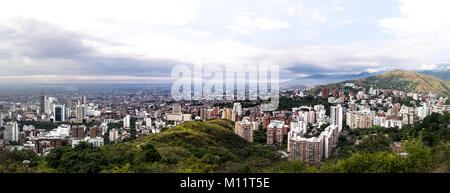View over Santiago de Cali, Valle del Cauca in Colombia Stock Photo