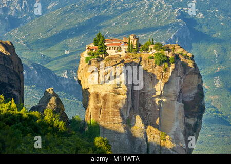 Holy Trinity Monastery at Meteora, Greece Stock Photo