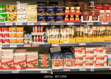 Kiev, Ukraine. January 25 2018. Sweets on the shelf in the store Stock Photo