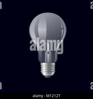 Single light bulb - modern vector realistic isolated illustration Stock Vector