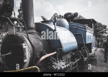Toy Train, Darjeerling, India Stock Photo