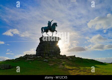 The equestrian statue of King George the Third in Windsor  Royal Park Berkshire England UK Stock Photo