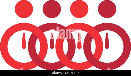 Teamwork concept icon Stock Vector