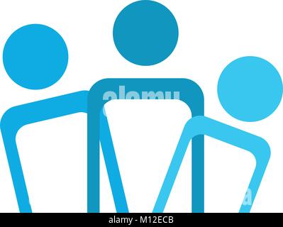 Teamwork concept icon Stock Vector