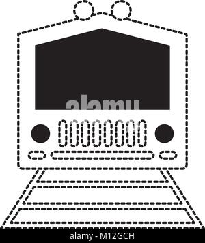 monochromatic  train   vector illastrion  Stock Vector