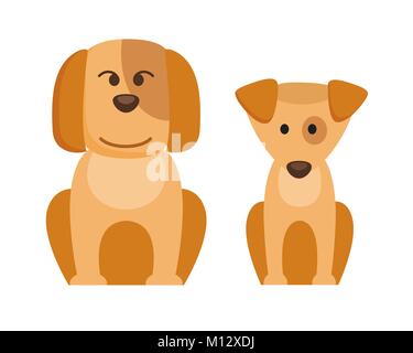 cute dog cartoon with 2018 chinese new year Stock Vector