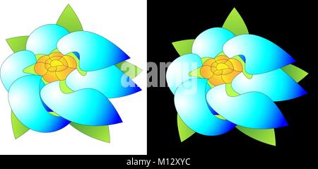 abstract flower and wind eco design business logo Stock Vector