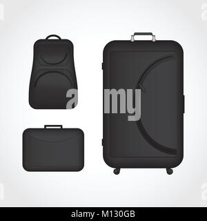 special travel luggage for family and business travels Stock Vector