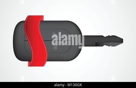 special car key design with lock and unlock buttons Stock Vector