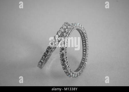 Artificial Diamond Stubbed Jewelry Stock Photo