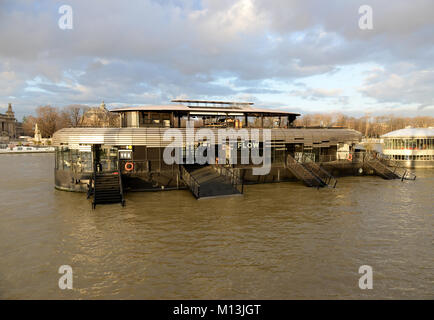 January 26th, 2018 - Paris  River Seine riches high level, the river can pick 6 meters this saturday, Paris authorities have suspended river traffic and close several rail stations. Credit: Fausto Marci/Alamy Live News Stock Photo