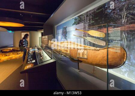 Canada, Province of Quebec, Outaouais, the City of Gatineau, the Canadian Museum of History, new galleries dedicated to the history of Canada, the First Nations Stock Photo