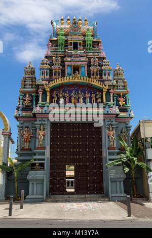 France, Reunion island, Saint Denis, Hindu Kalikambal Temple Stock Photo