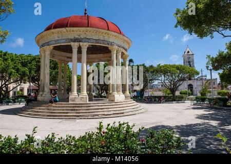 Cuba, Villa Clara province, Caibarien, the kiosk on the square Stock Photo
