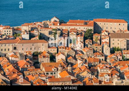 Croatia, Central Dalmatia, Dalmatian coast, Dubrovnik, Historic Centre listed as World Heritage by UNESCO Stock Photo