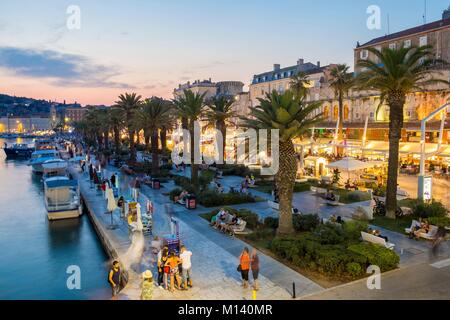 Croatia, Central Dalmatia, Dalmatian coast, Split, the port Stock Photo