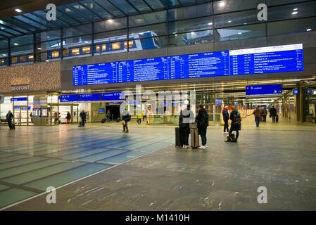 Austria, Vienna, Wein Bahnhof, Vienna Central Station, interior Stock Photo