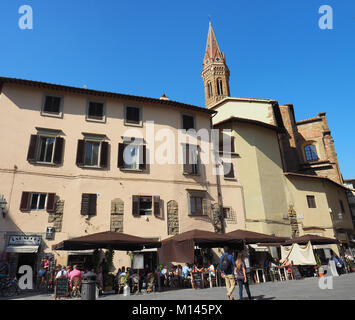 Europe,Italy,Tuscany,Florence,cafe,restaurant in old town Stock Photo