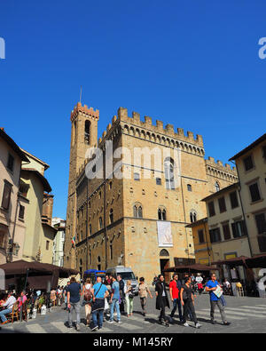 Europe,Italy,Tuscany,Florence,tourist visit the old town Stock Photo