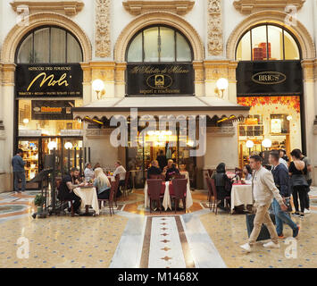 Italy,Lombardy,Milan,Restaurant / cafè Il salotto di Milano in the Vittorio Emanuele Gallery Stock Photo