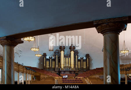 Pipe Organ Of The Mormon Tabernacle - Salt Lake City, Utah, USA Stock ...