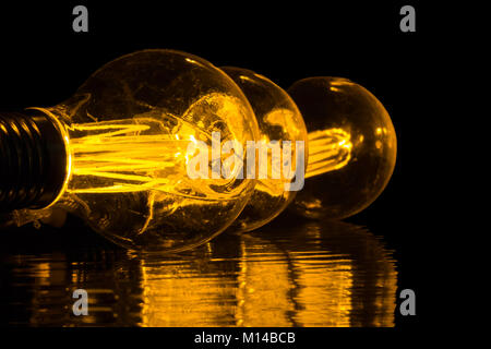 Vintage Light Bulbs Stock Photo