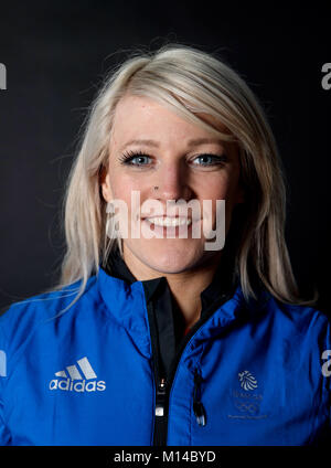 Elise Christie during a kitting out session at ADIDAS Stockport. PRESS