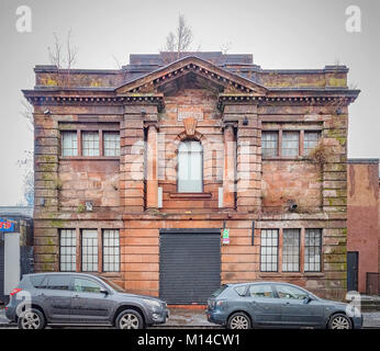 The old oasis night club in Clydebank now lies closed and abandoned. Stock Photo