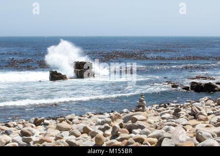 Waves Crashing on The Cape of Good Hope Stock Photo