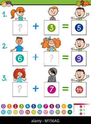 Counting Game for Preschool Children. Addition worksheets. Christmas ...