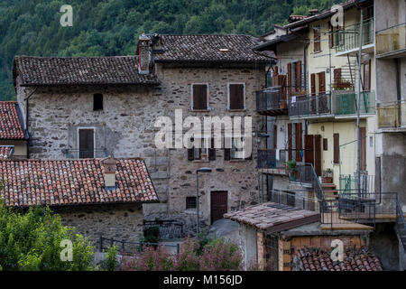 A view of the village of Lavenone, Italy. Lavenone is a town in the