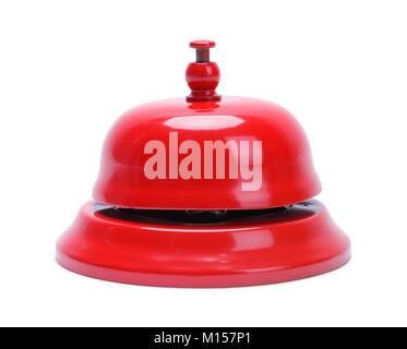 Metal Service Bell Isolated on White Background. Stock Photo