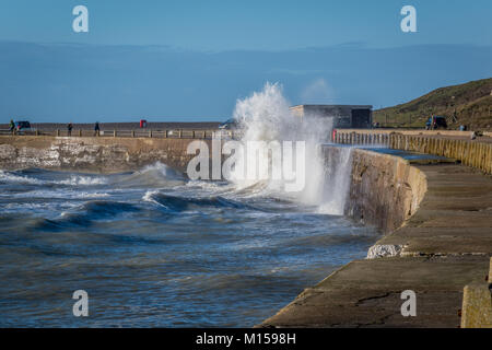 Newhaven Ferry Port and Marina in East Sussex Stock Photo