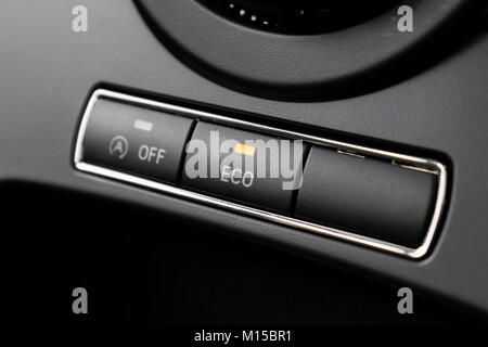 Vehicle 'Eco' Button Stock Photo