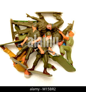 Toy soldier figurines Stock Photo