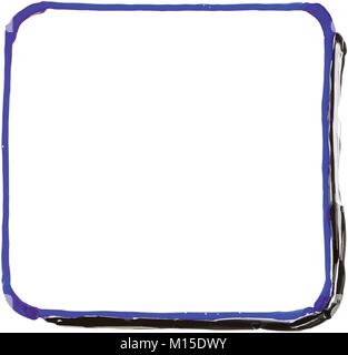 Square White Board Illustration Stock Vector