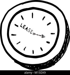 Time To Lease White Board Illustration Stock Vector